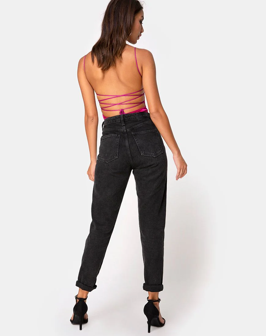 Koza Bodice in Satin Magenta - Image 4