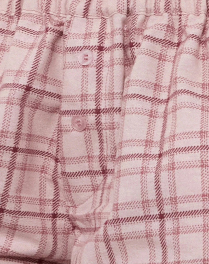 Laboxe Short in Basic Tartan Pink - Image 6