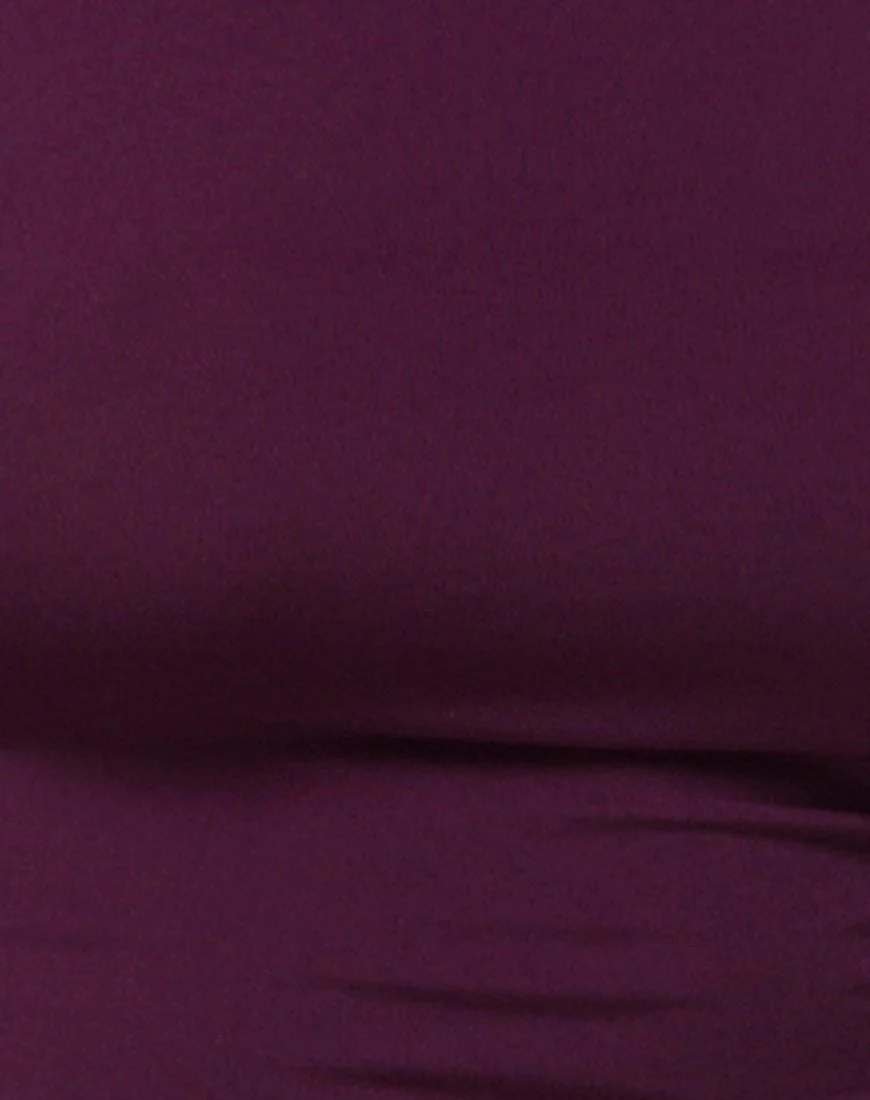 Lafitte Bodycon Dress in Plum - Image 5