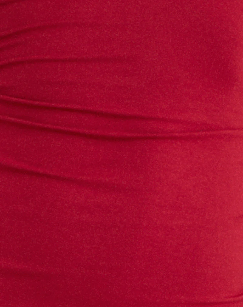 Laluma Midi Dress in Adrenaline Red - Image 5