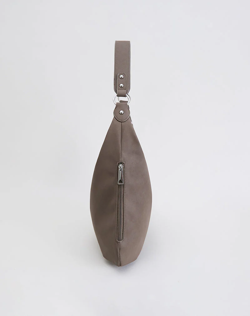 Large Brown Bag with Studs - Image 5