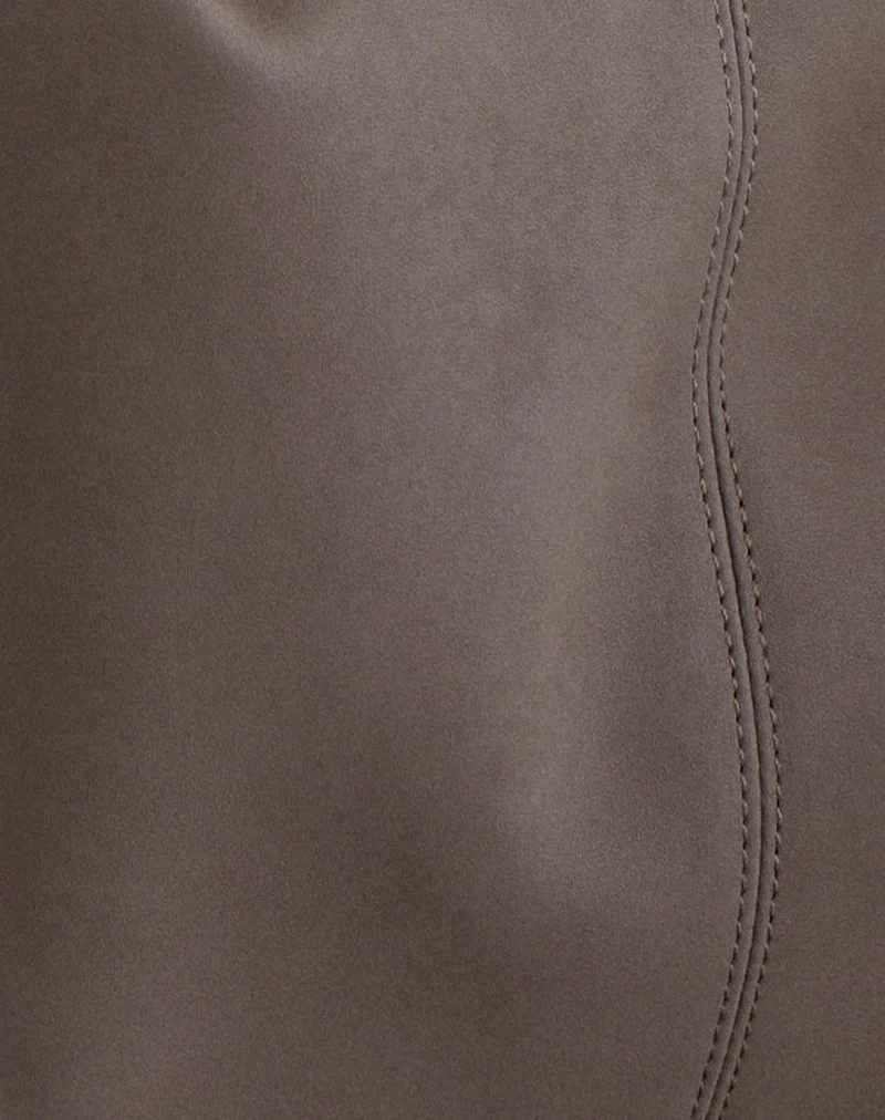 Large Brown Bag with Studs - Image 6