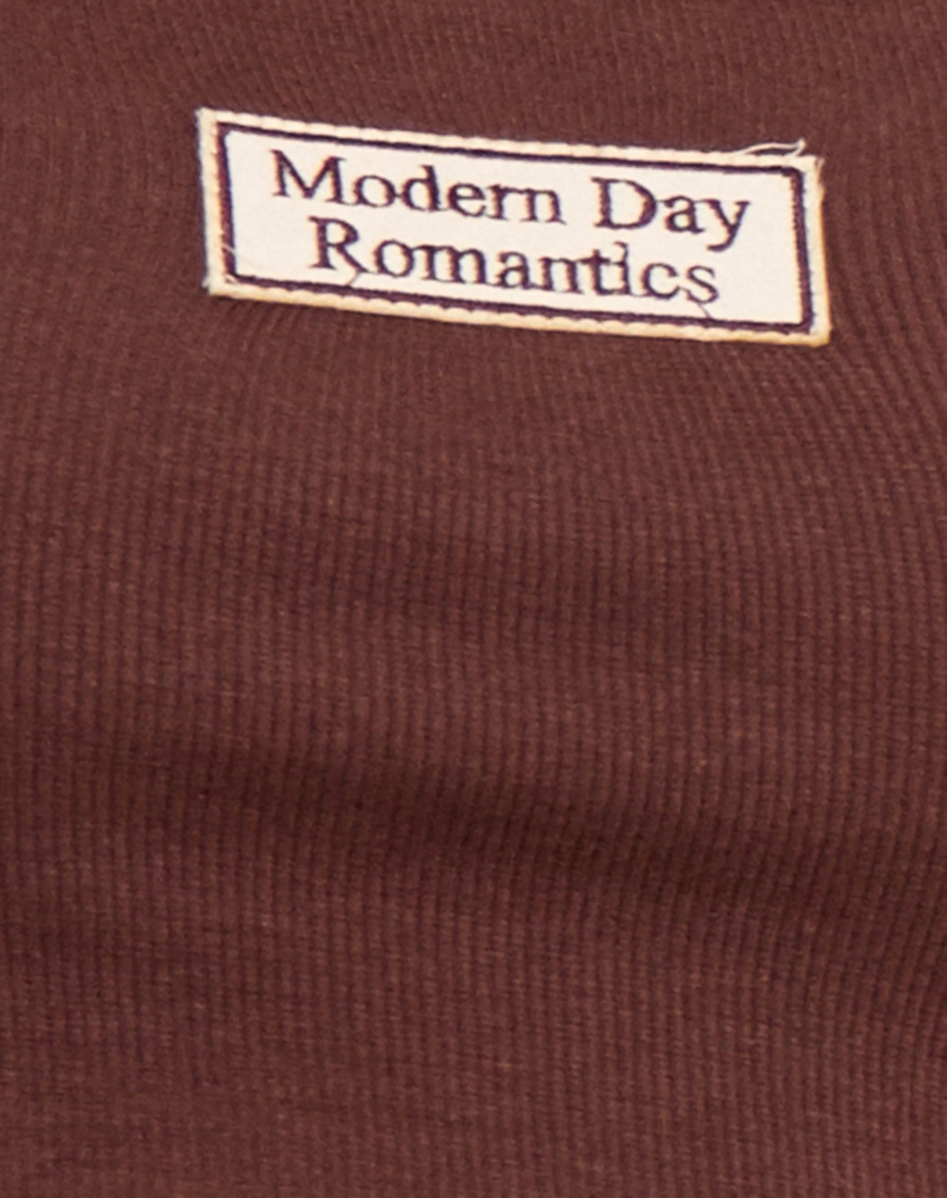 Lathi Top in Deep Mahogany Modern Day Label Embro - Image 5