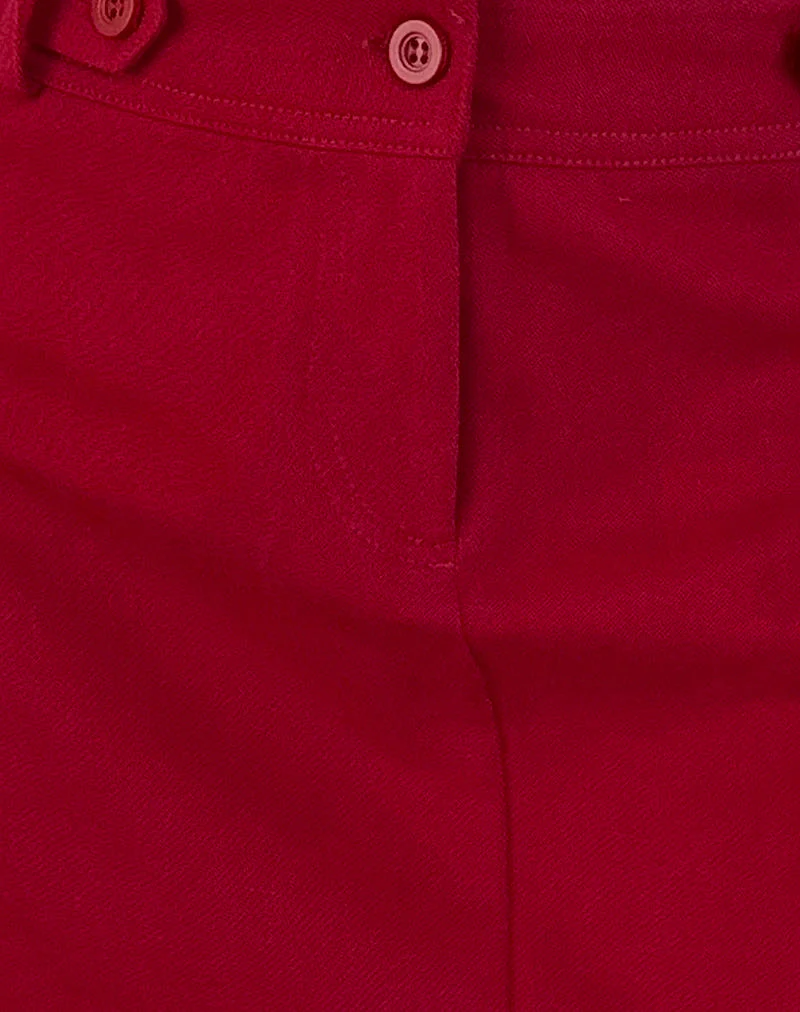 Lavonne Mini Skirt in Red - Image 6