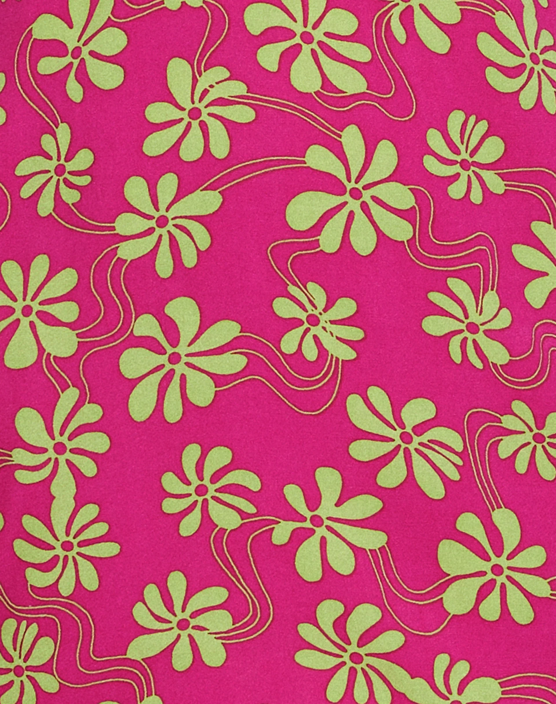 MOTEL X BARBARA Leana Mini Dress in 90s Beachy Floral Hot Pink - Image 6