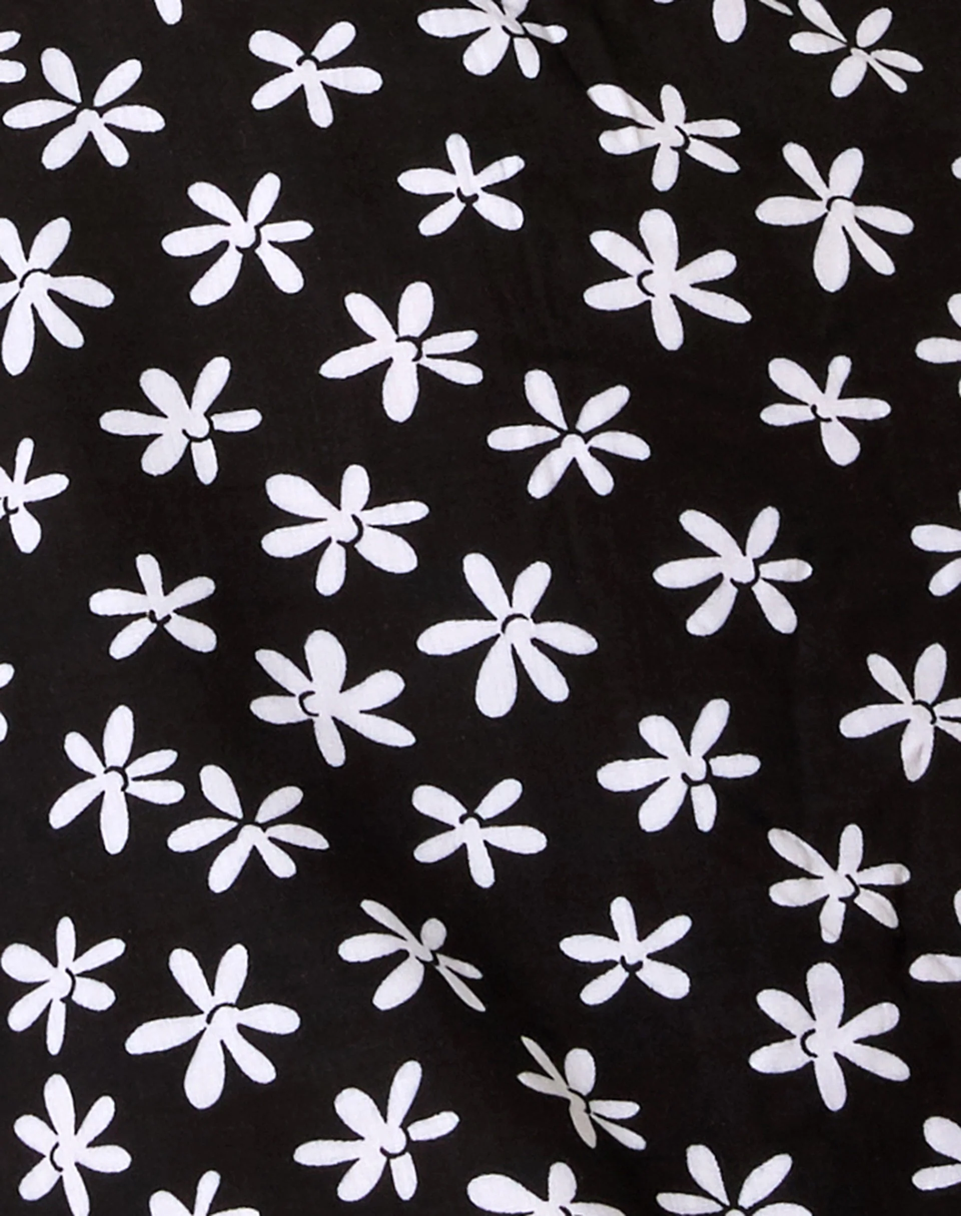 Leana Mini Dress in 90's Daisy Black and White - Image 6