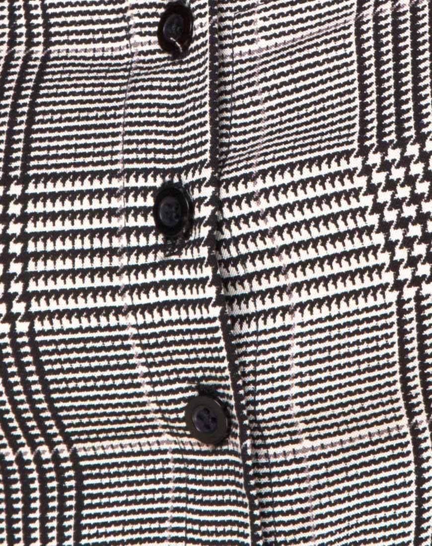 Legia Crop Top in Charles Check Grey - Image 7