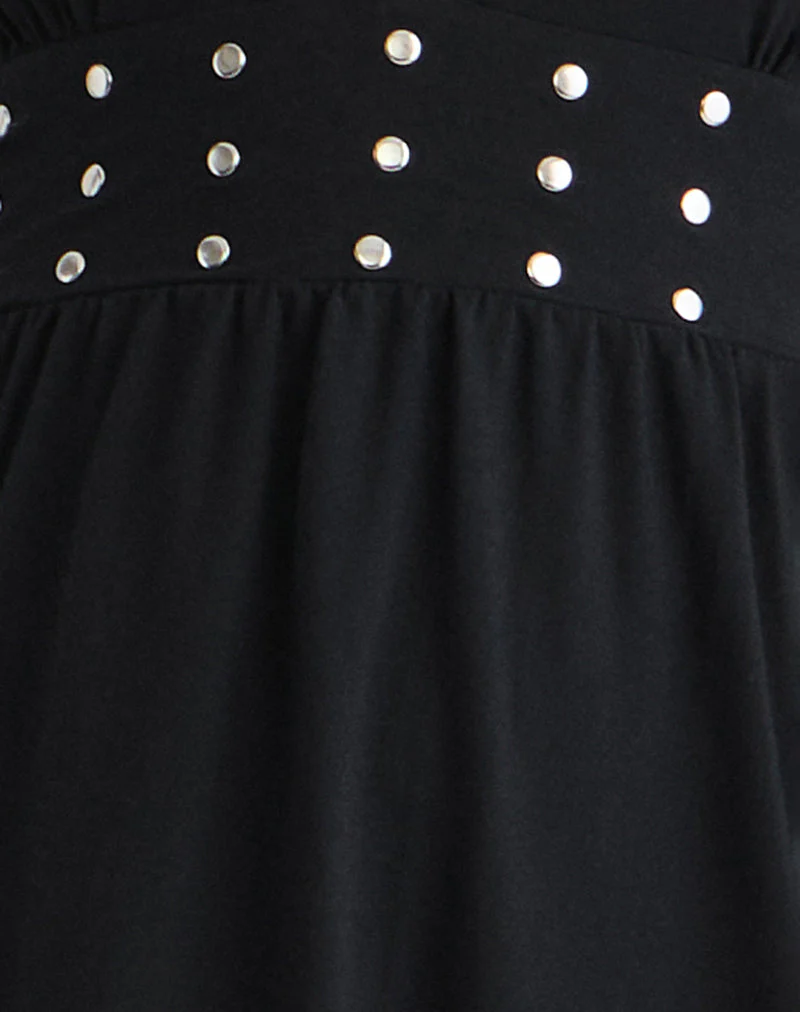 Leisoa Mini Dress in Black - Image 5