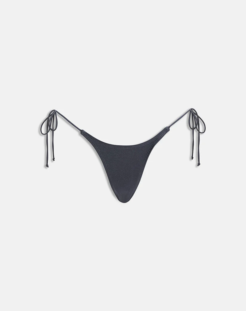 Lentra Bikini Bottom in Charcoal - Image 6
