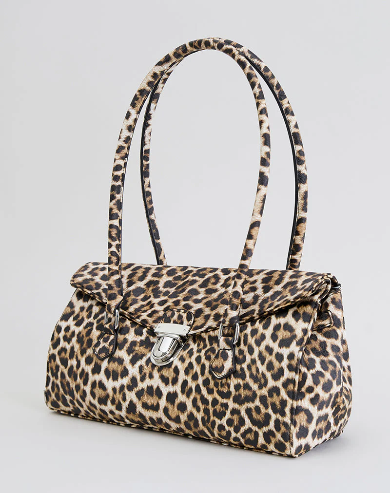 Shoulder Bag in Leopard Print - Image 3