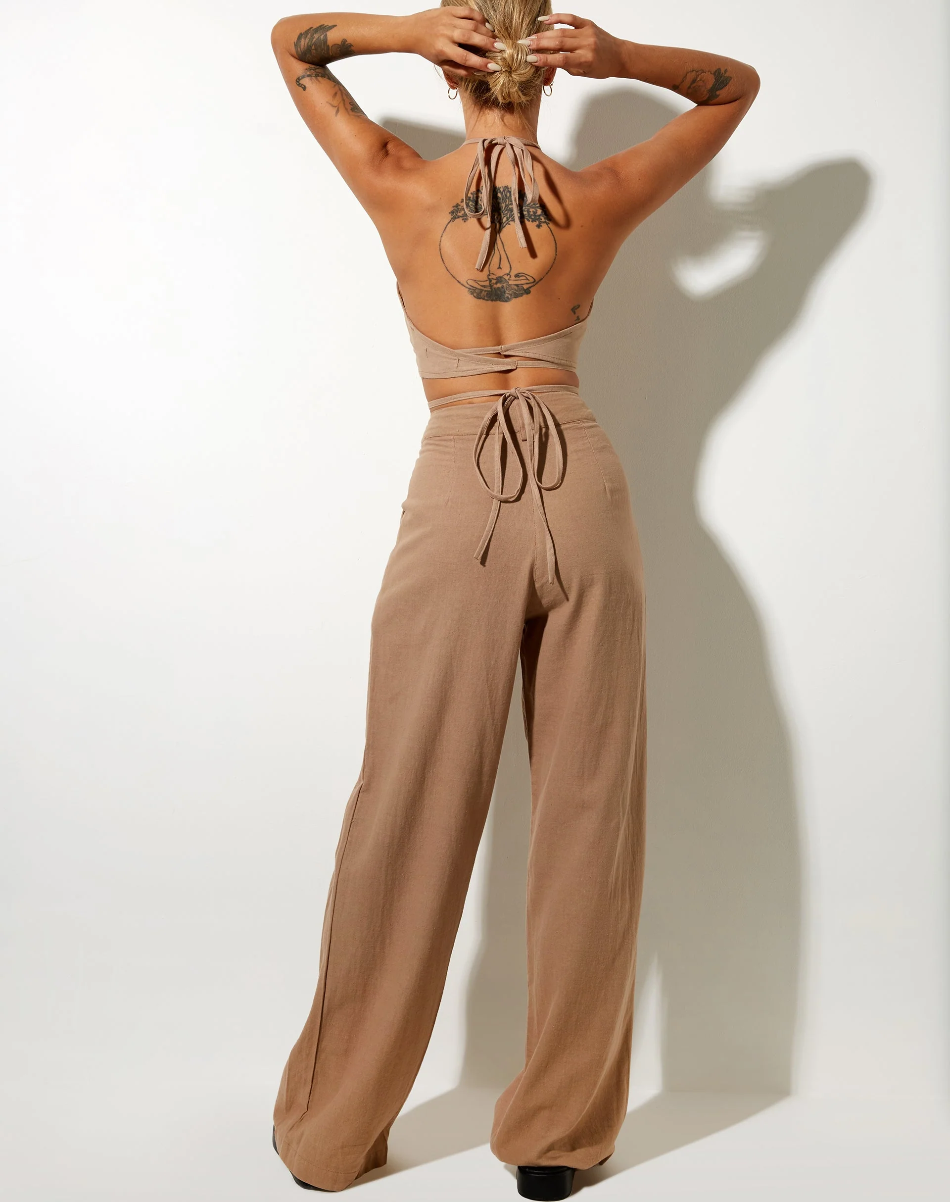 Levo Trouser in Rami Biscuit - Image 2