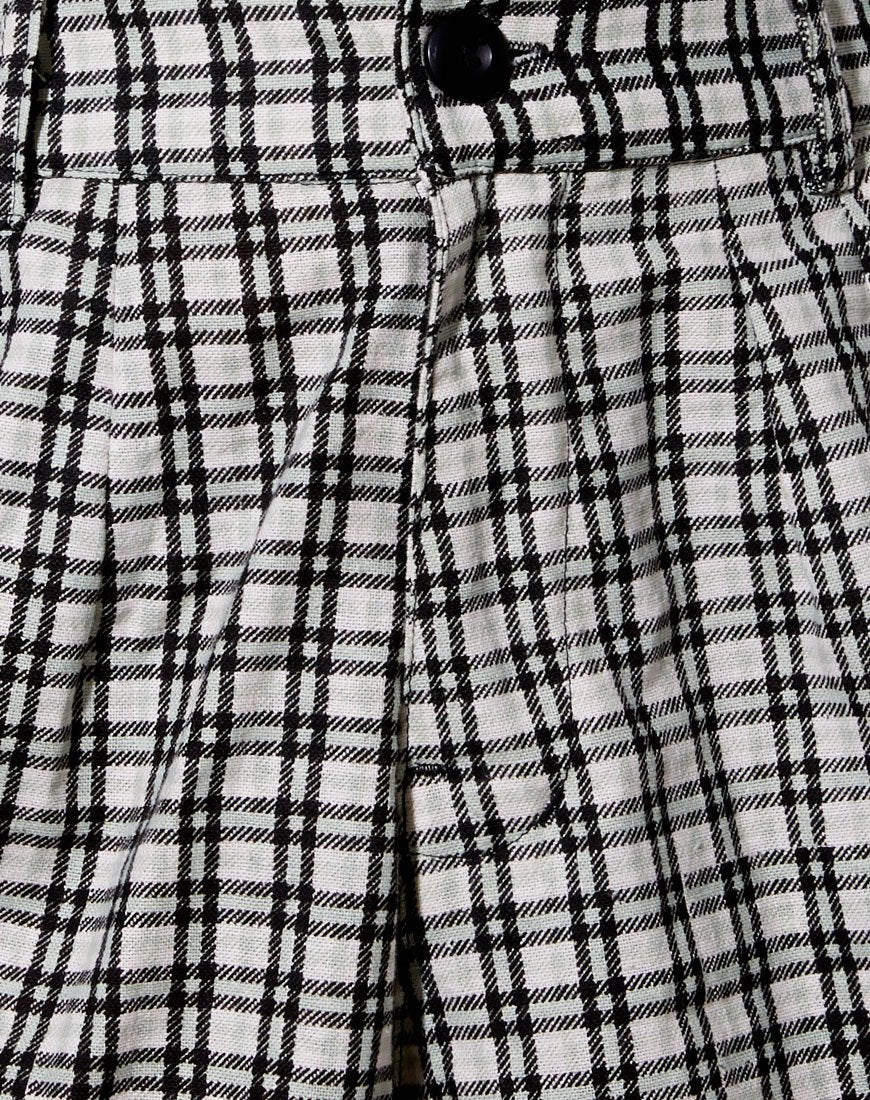 Lex Short in Brandy Check Foam - Image 5