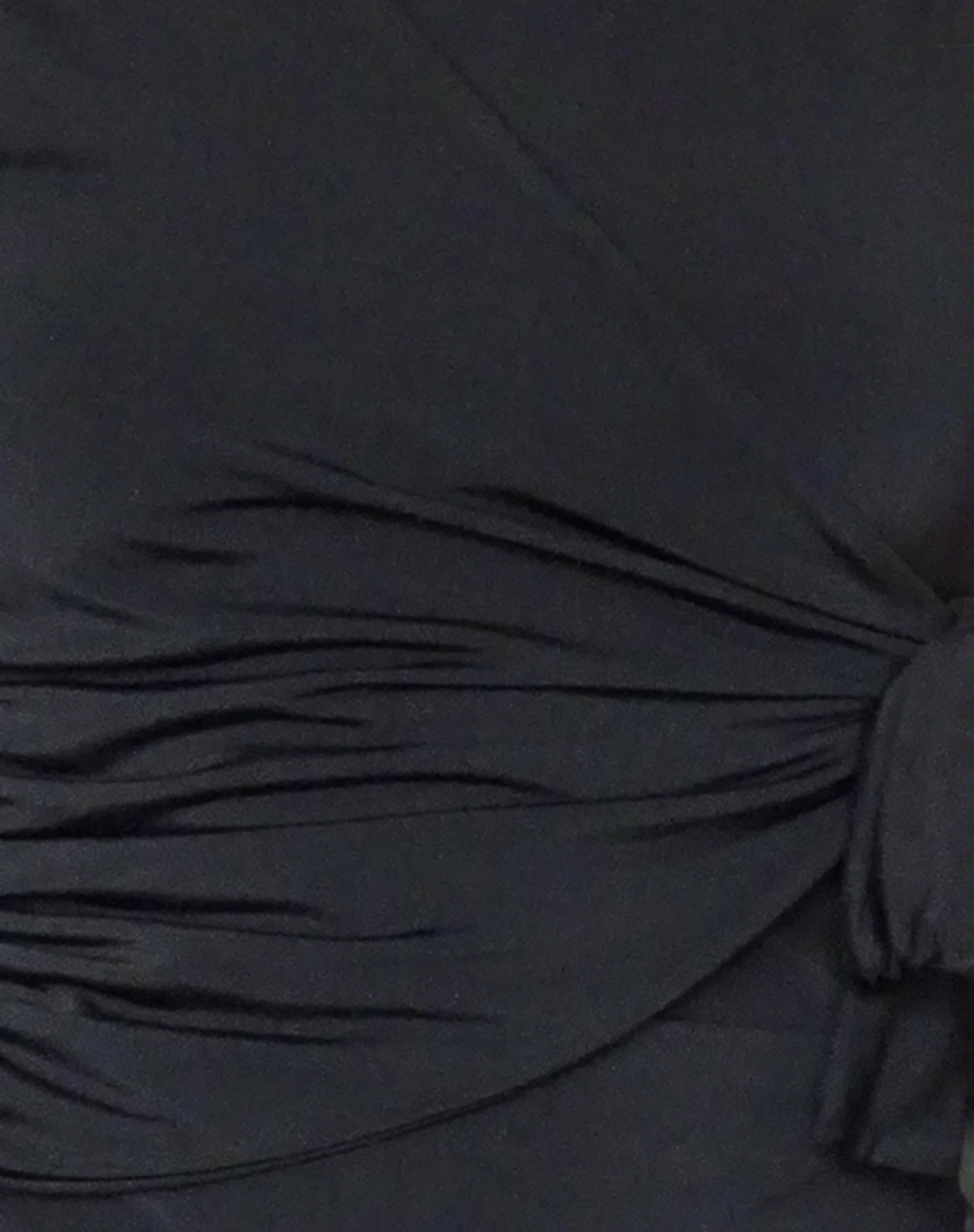 Leylani Bow Detail Top in Slinky Black - Image 6