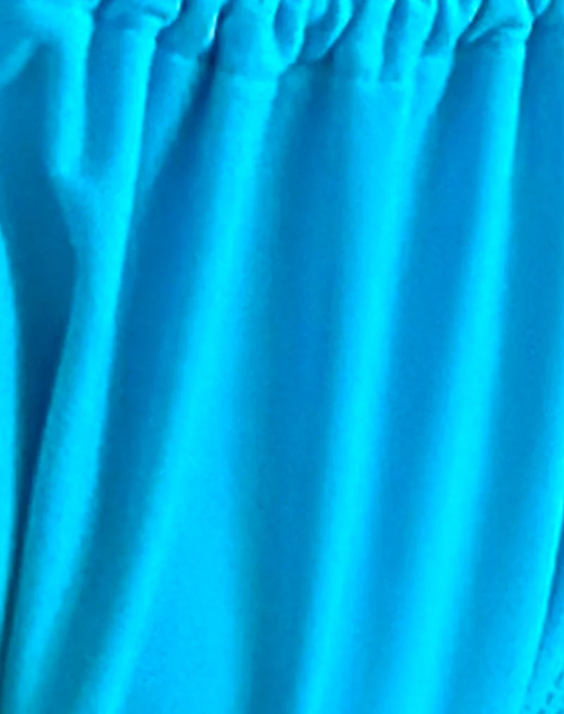 Leyna Bikini Bottom in Azura Blue with Beads - Image 6