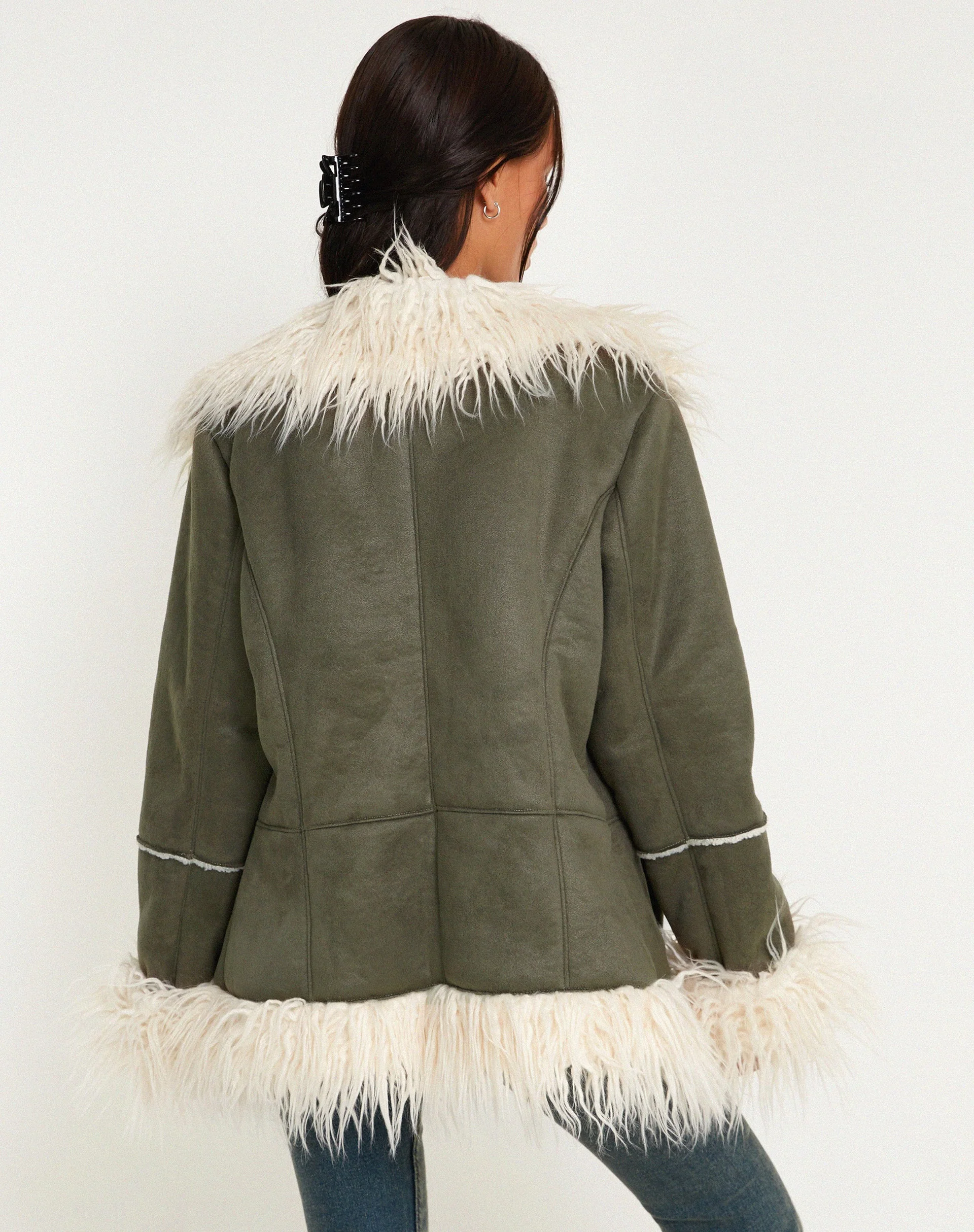 Limin Coat in Forest Green - Image 4