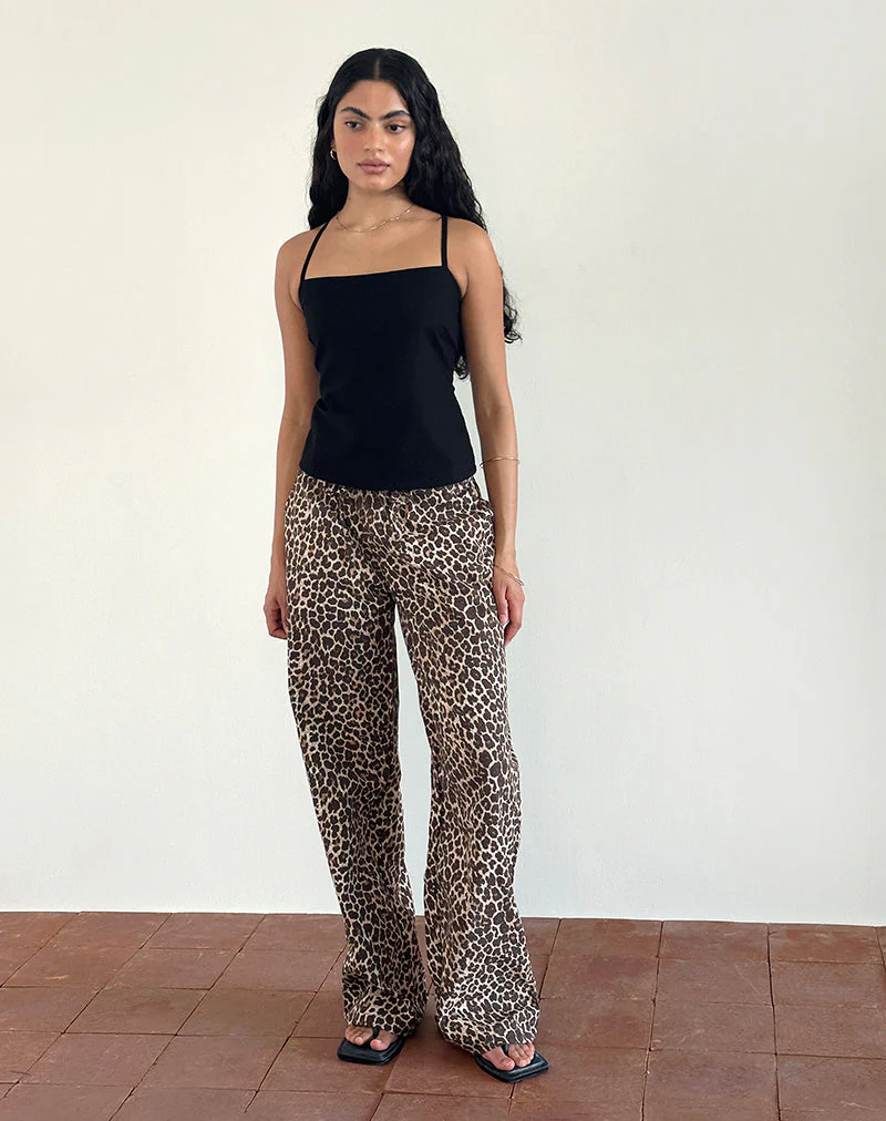 Lirura Trousers in Rar Leopard Sandstorm - Image 2