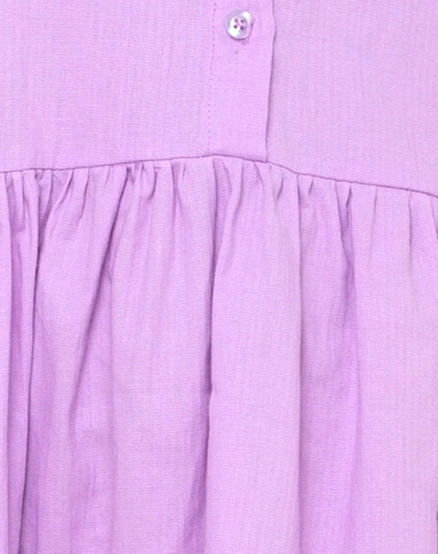 Lista Midi Dress in Lilac - Image 5