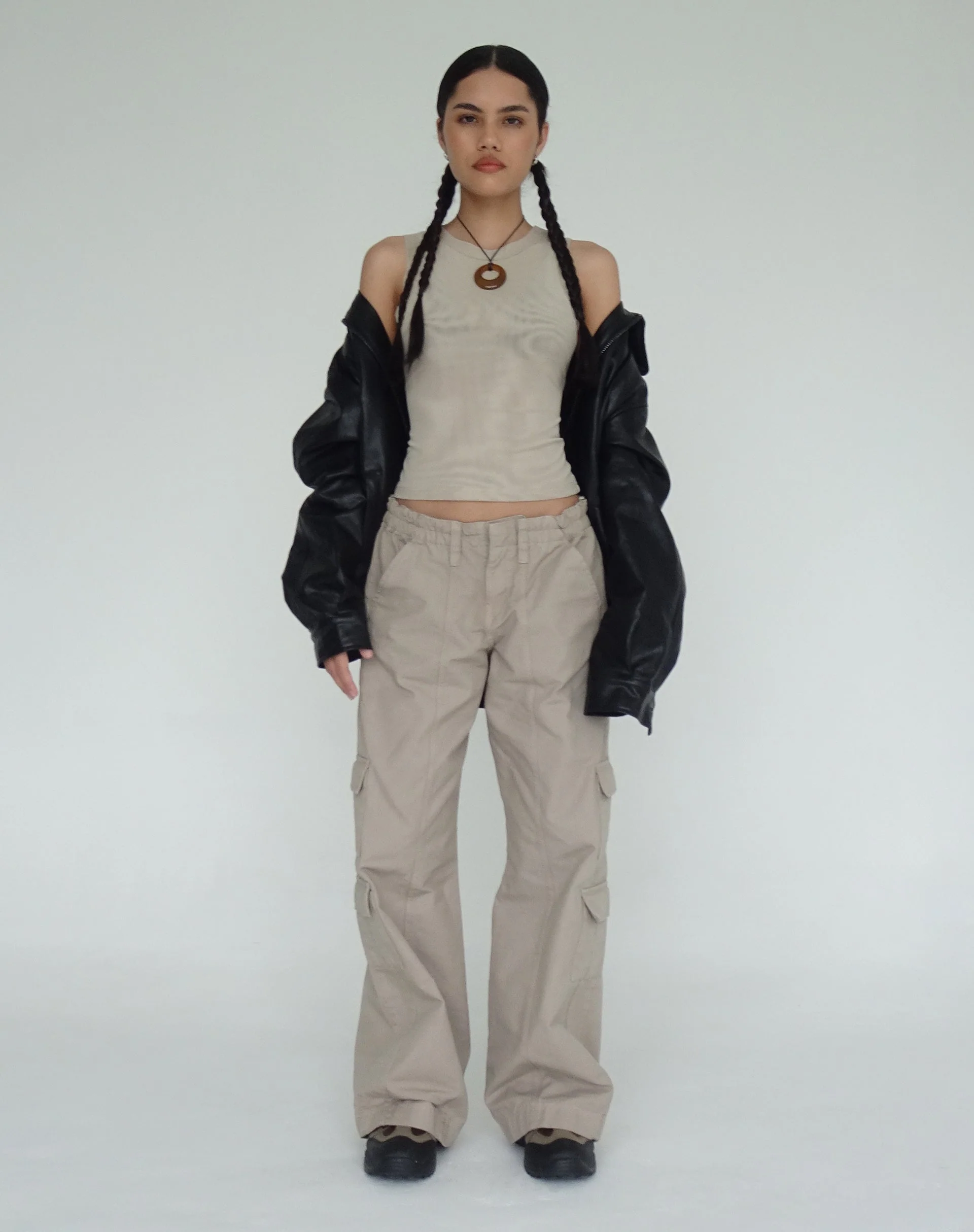 Lorde Vest Top in Mesh Neutral - Image 2