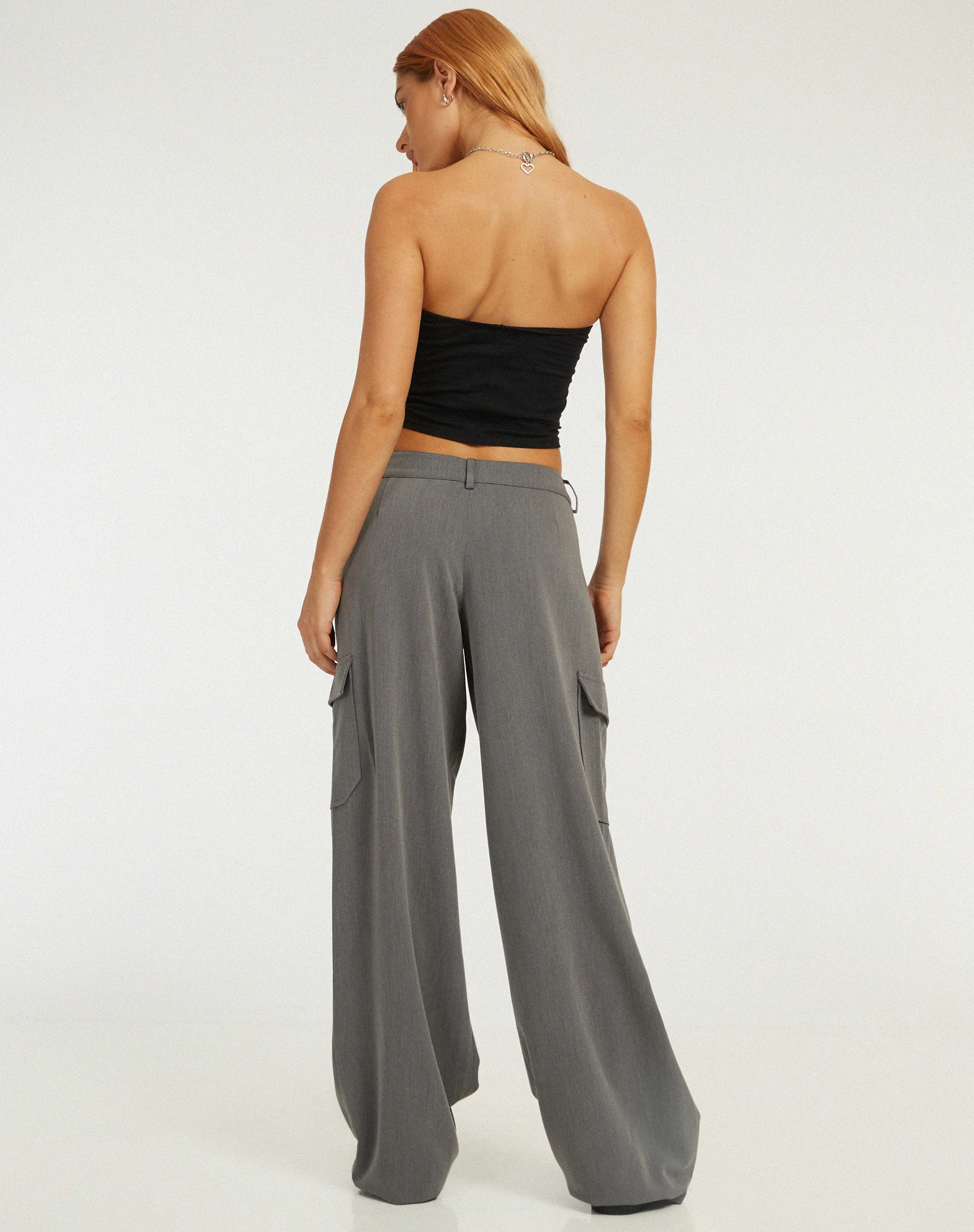 Low Rise Abba Cargo in Charcoal - Image 2