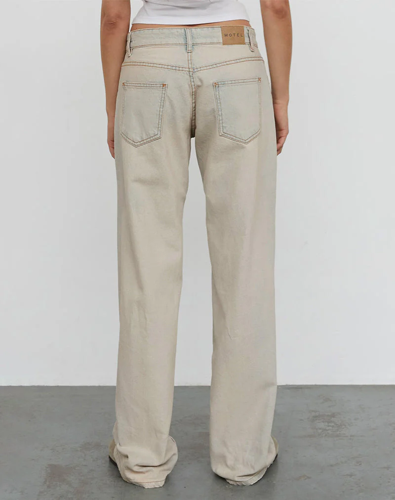 Low Rise Parallel Jeans In Arctic Blue - Image 3