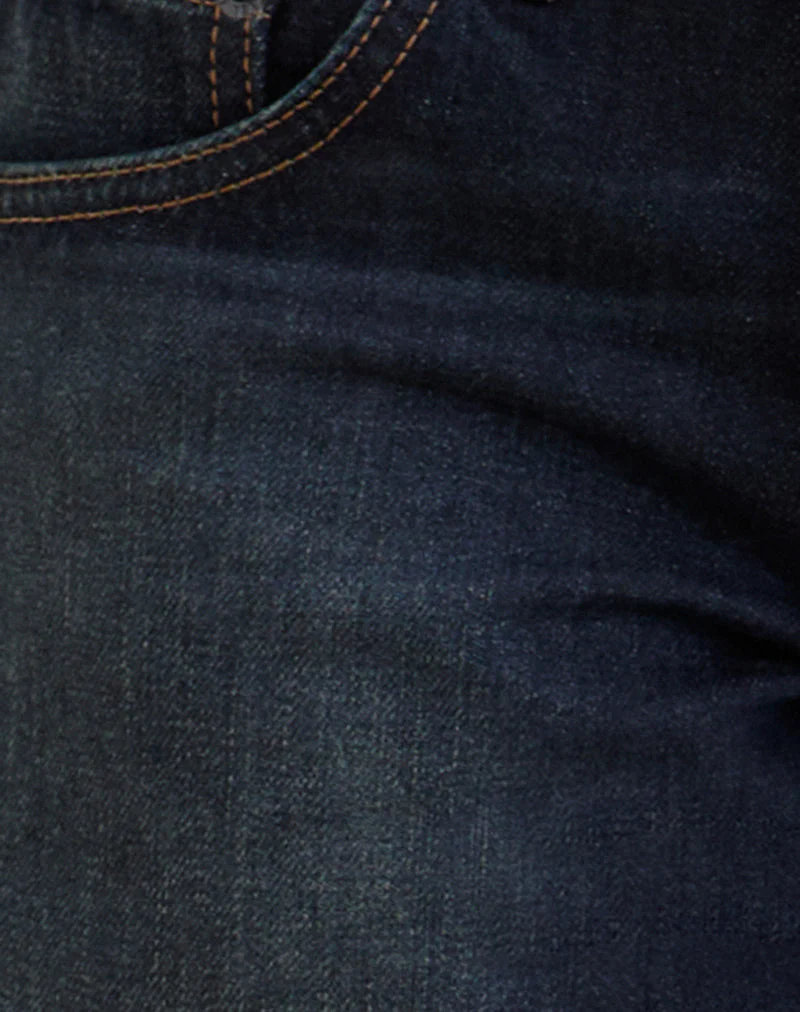 Low Rise Parallel Jeans in Dark Green Tint - Image 7