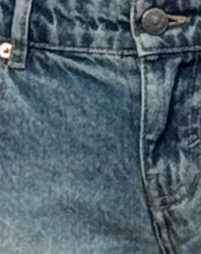Low Rise Parallel Jeans In Dirty Blue - Image 6