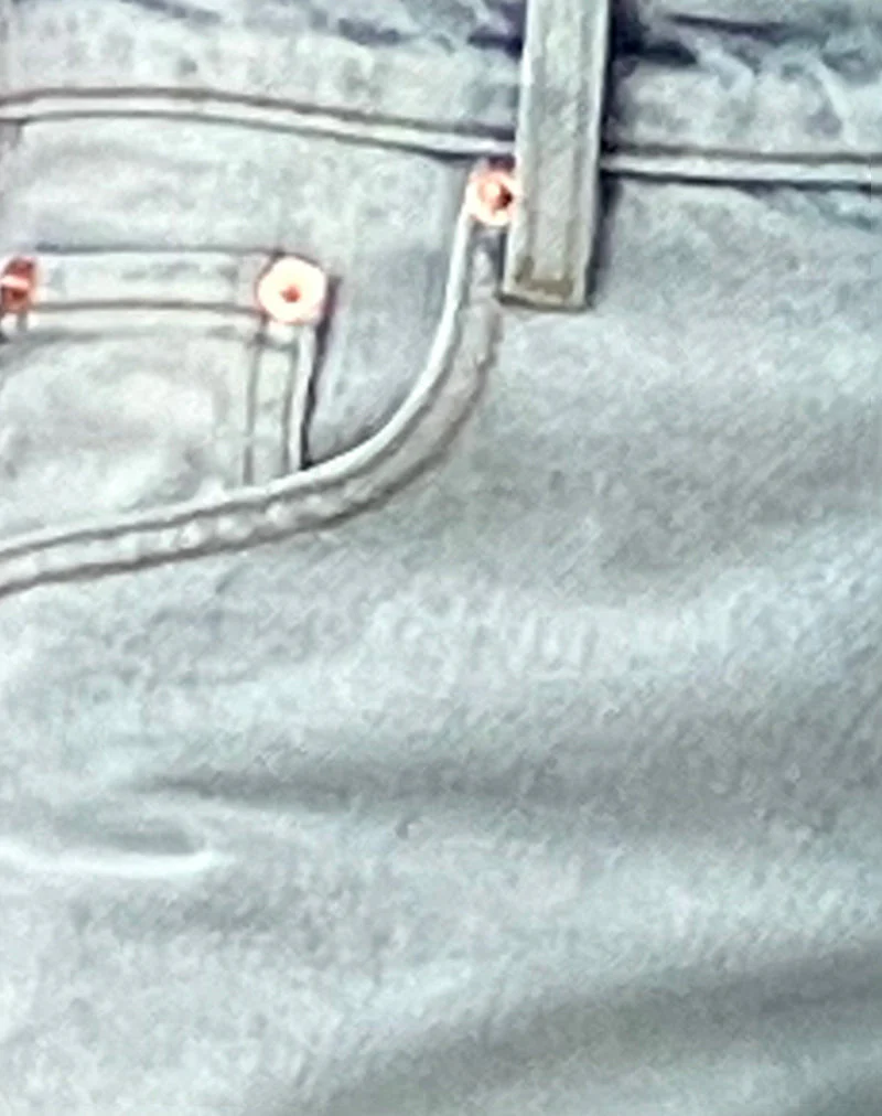 Low Rise Parallel Jeans In Extreme Light Wash Blue - Image 6