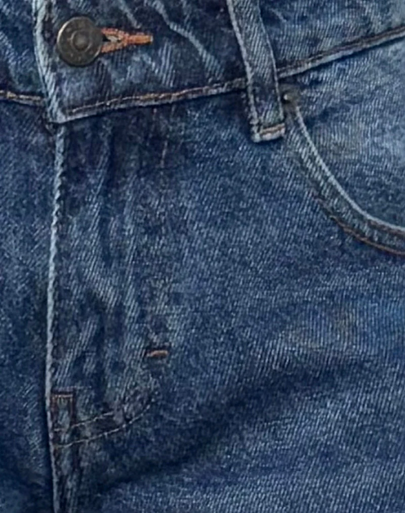 Roomy Extra Wide Low Rise Jean in College Blue - Image 6