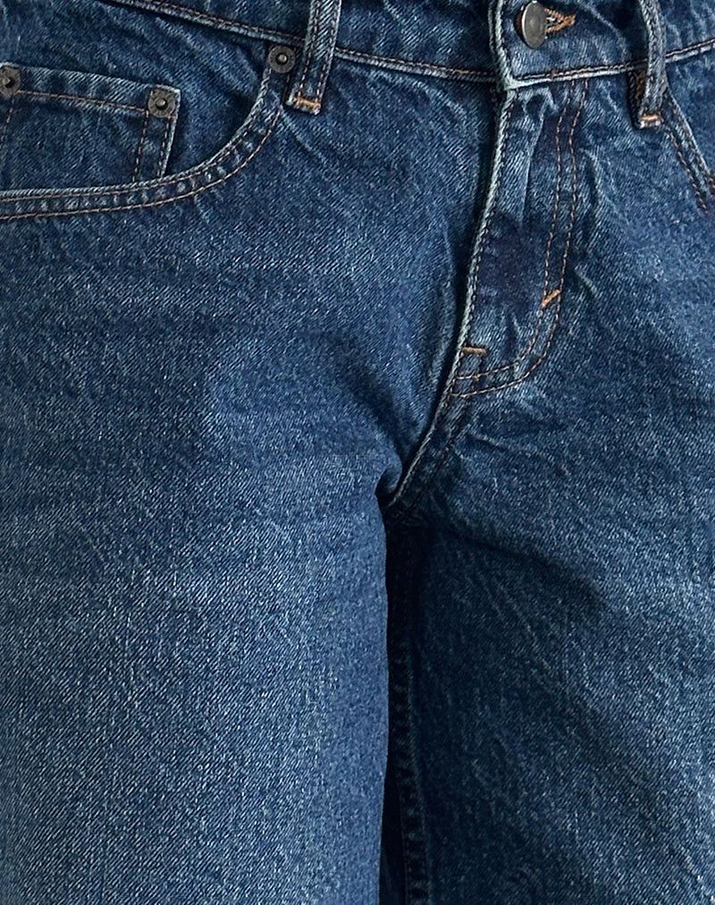 Roomy Low Rise Jorts in Mid Blue Used - Image 5