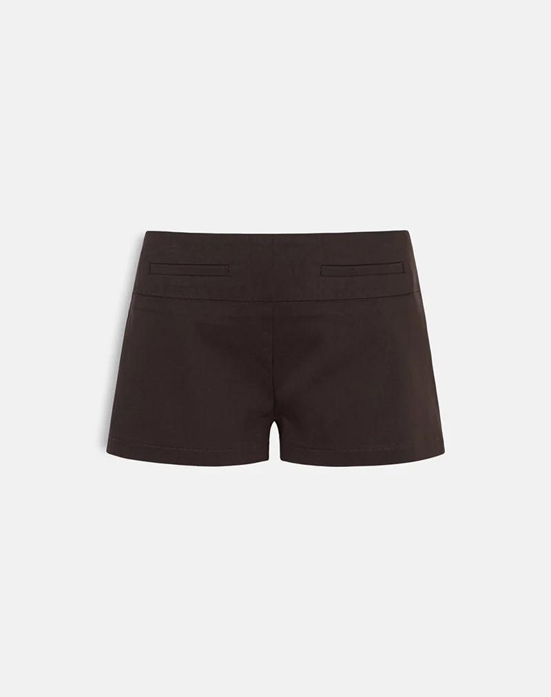 Lucen Mini Short in Tailoring Brown - Image 7