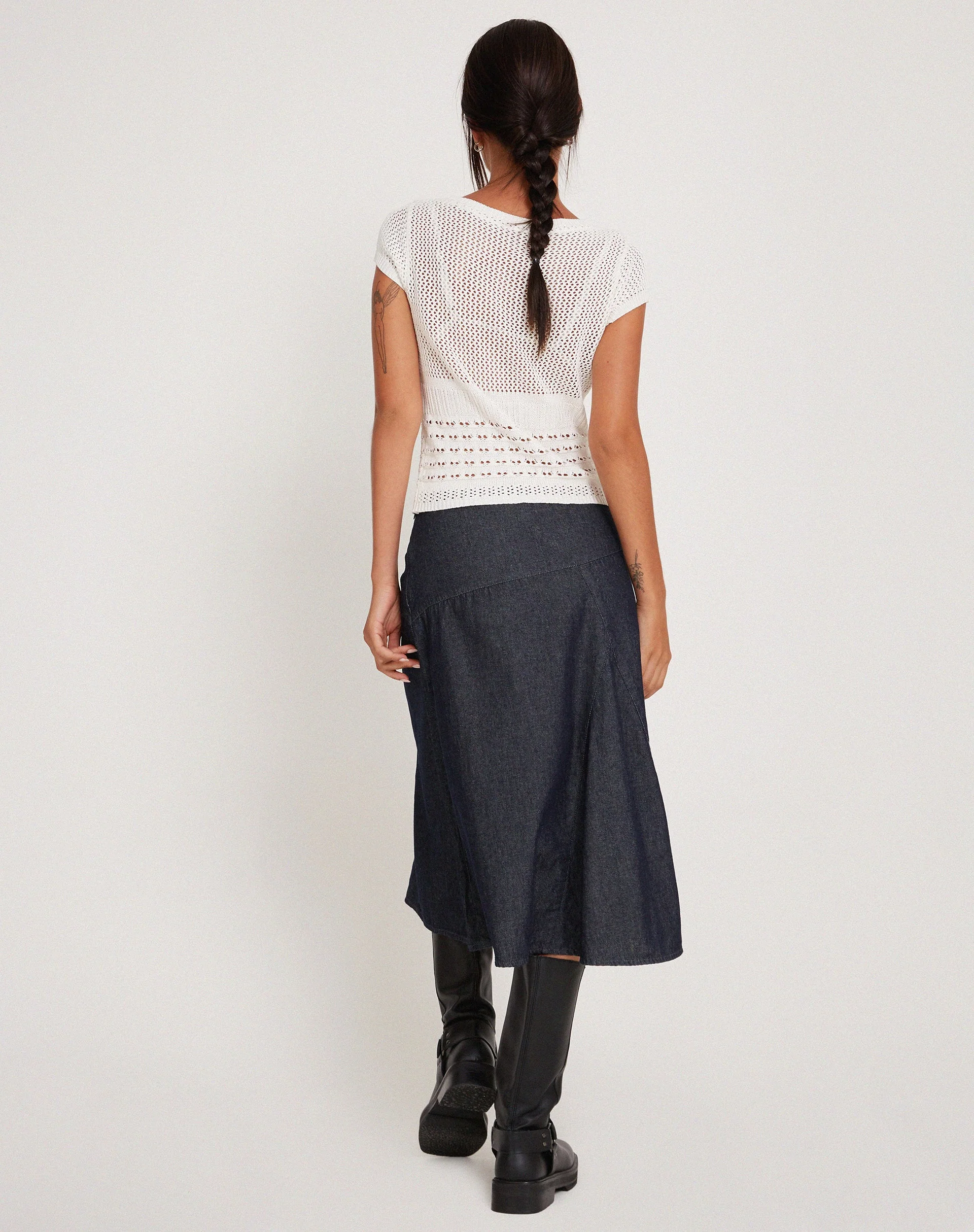 Maika Knitted Top in Marshmallow - Image 5