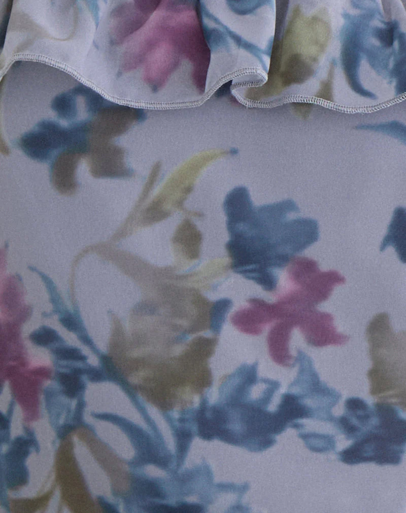 Maitra Cami Top in Chiffon Shadow Lily Blue - Image 6