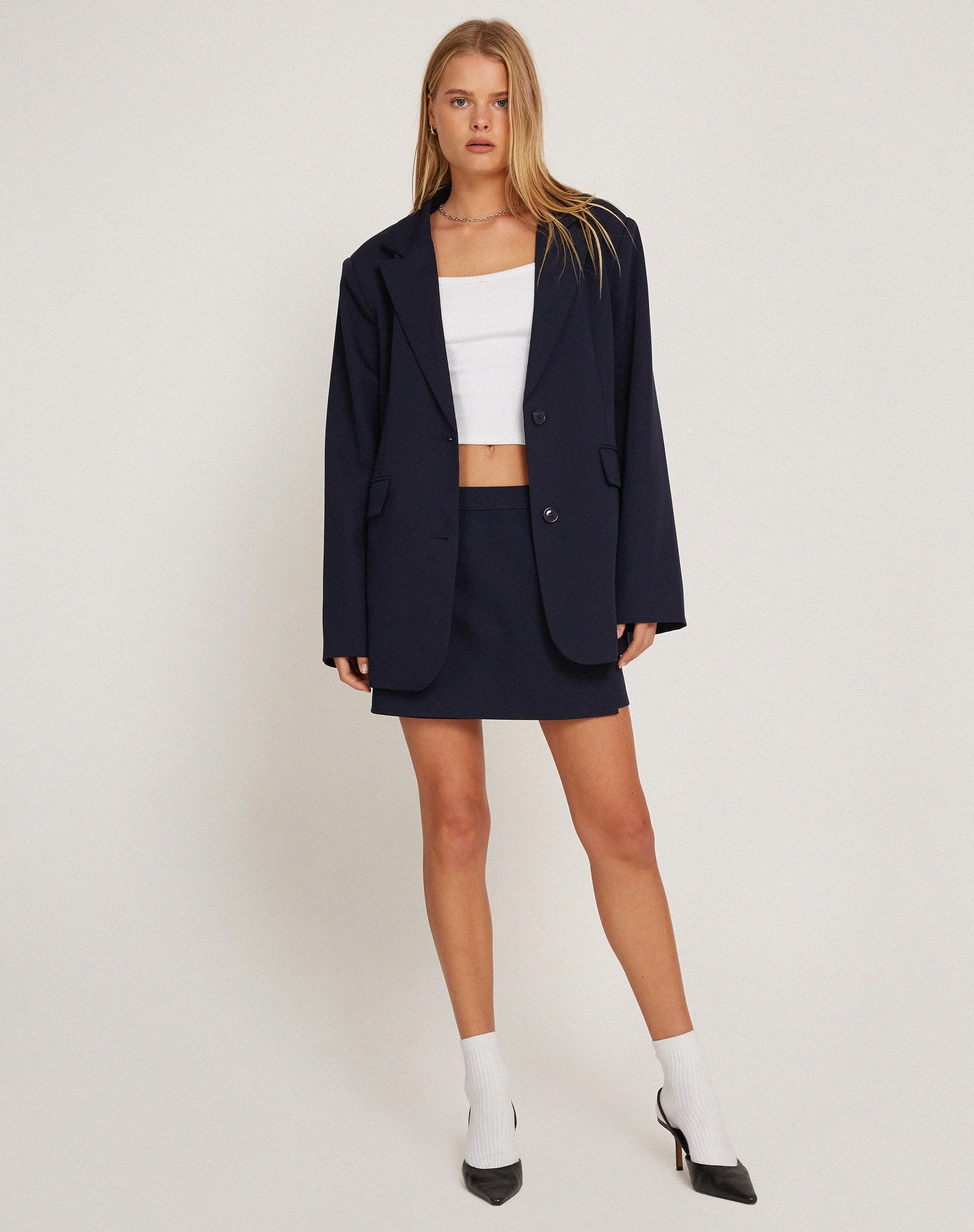 Maiwa Blazer in Tailoring Navy - Image 4