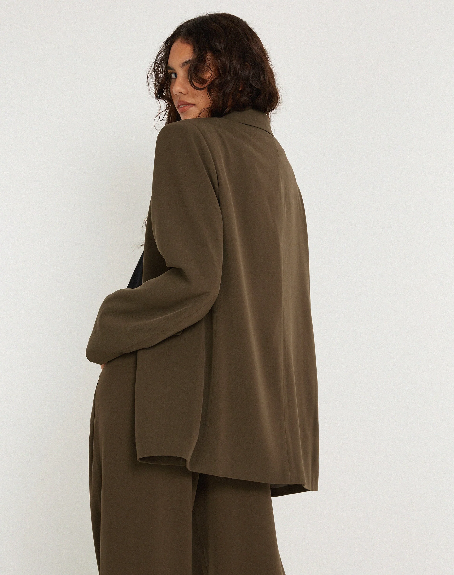 Maiwa Blazer in Tailoring Truffle - Image 6