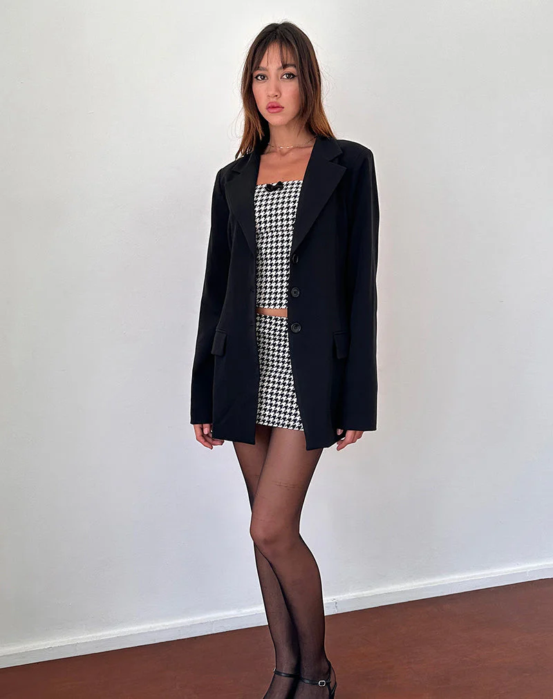 Malana Slim Fit Blazer in Tailoring Black - Image 2