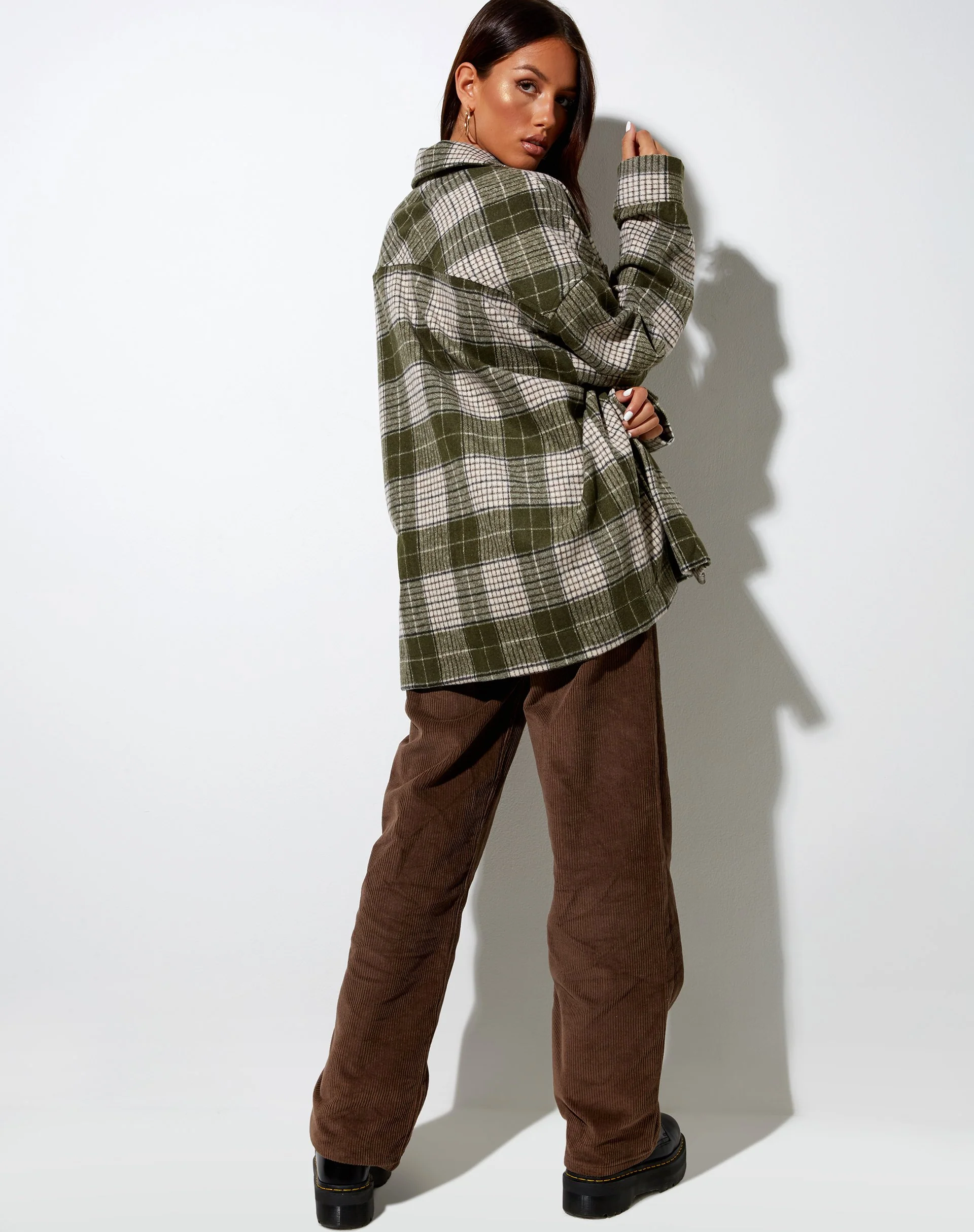 Marcel Shirt in Check Light Green - Image 2