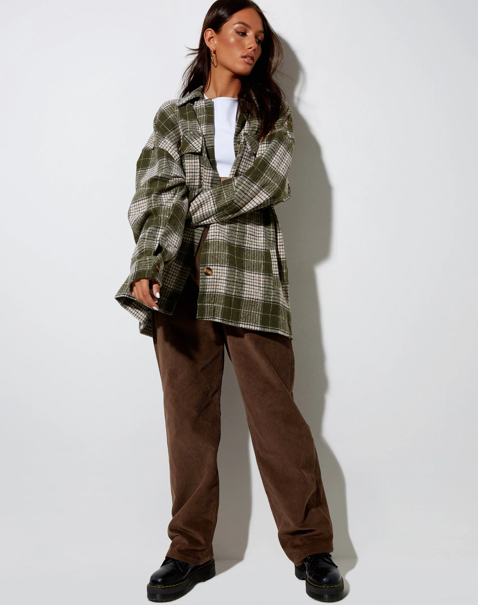 Marcel Shirt in Check Light Green - Image 5