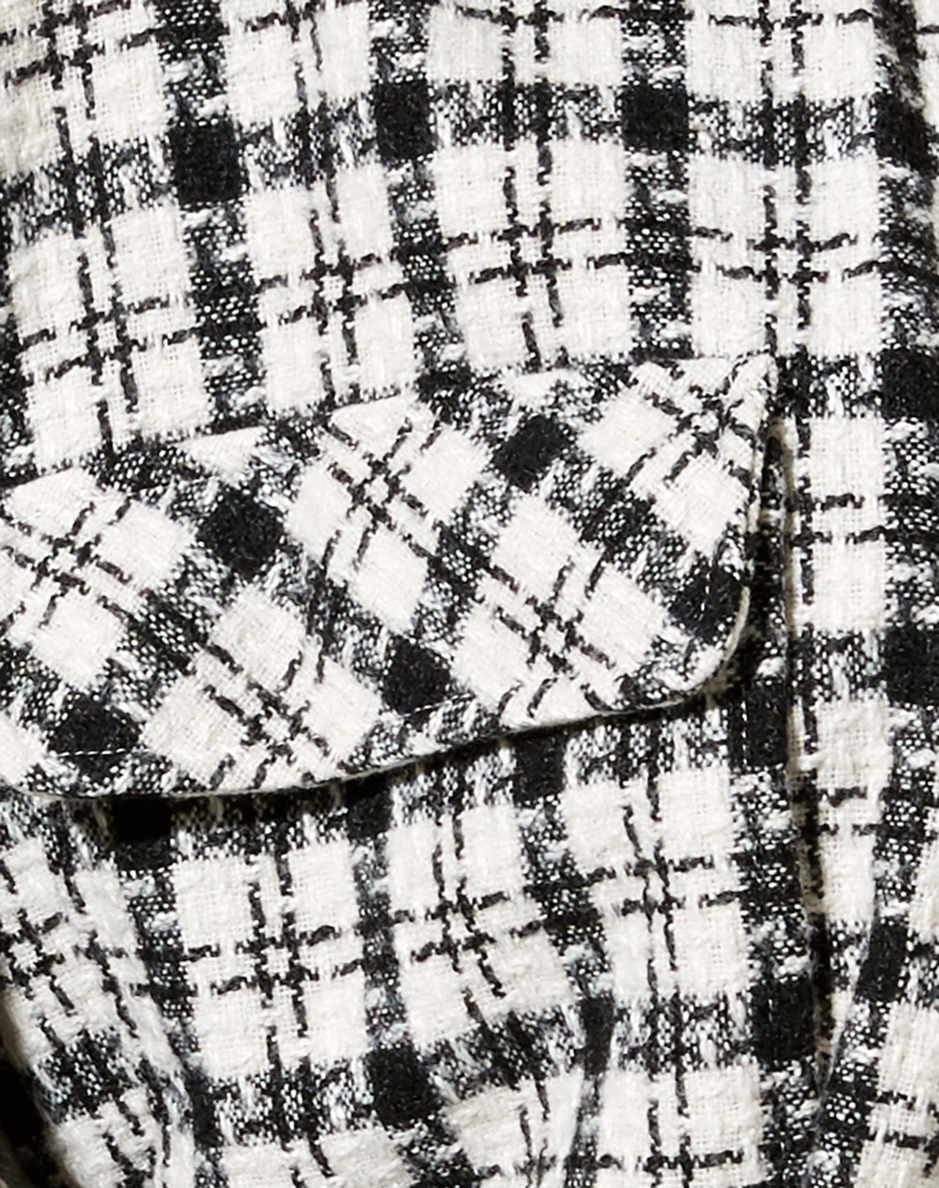 Marcella Shirt in Black and White Check - Image 5
