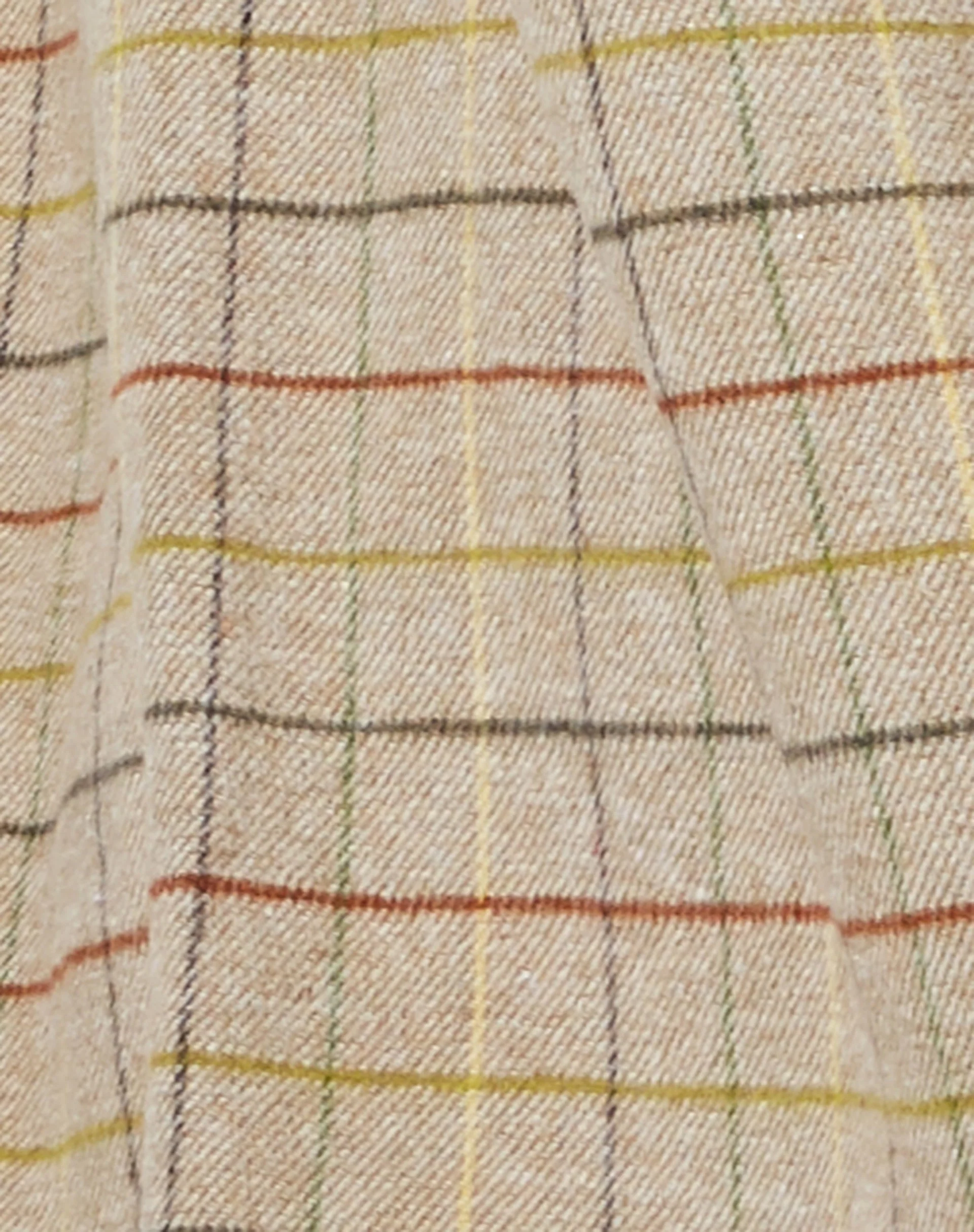 Marcella Shirt in Check Brown Yellow Green - Image 6