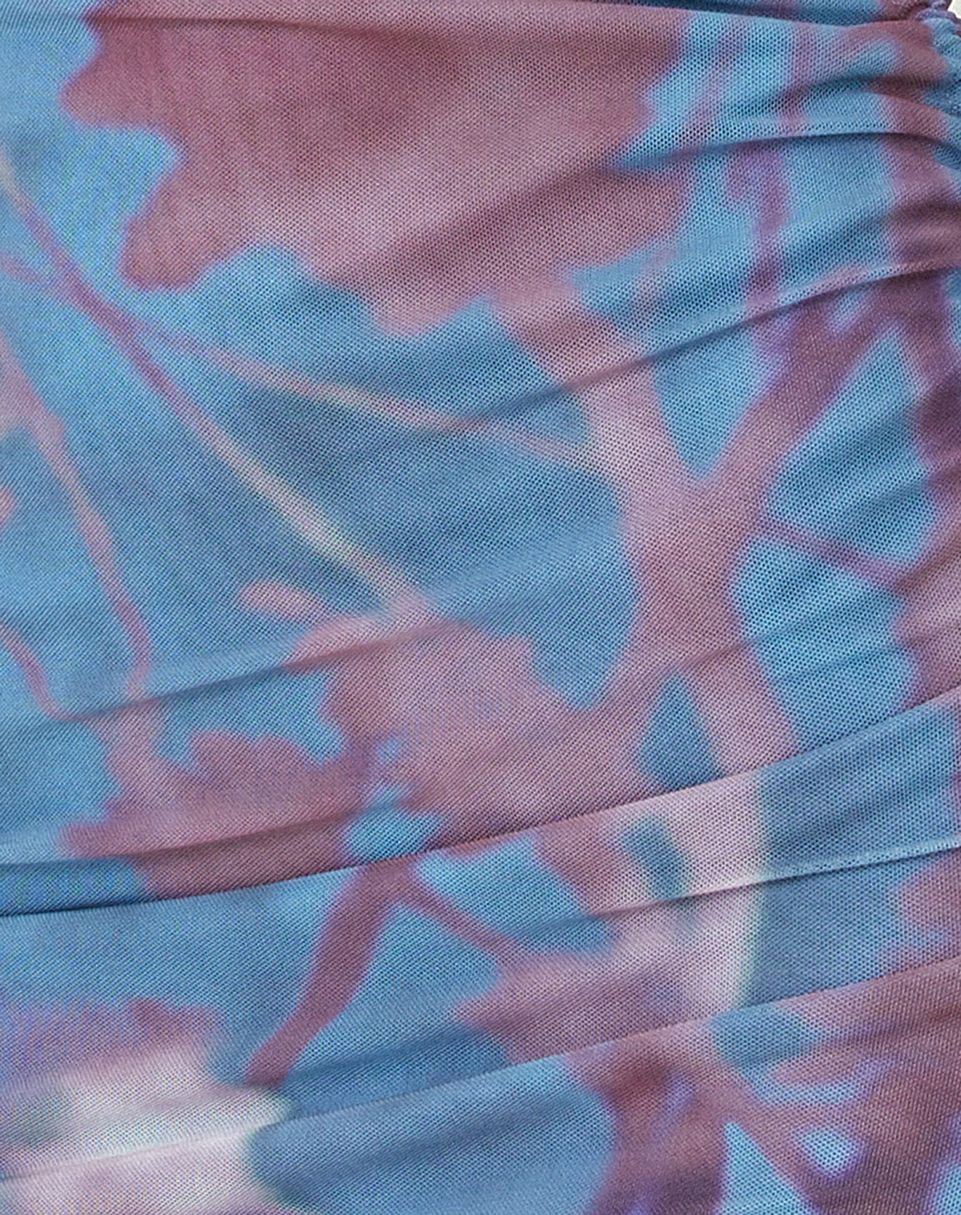 MOTEL X JACQUIE Maren Mini Dress in Lumen Mesh Blue - Image 7