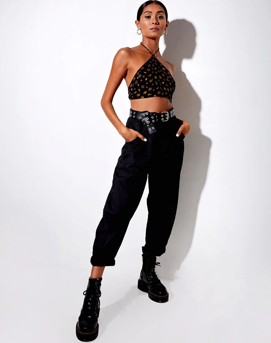Maudy Crop Top in Mini Astro Black - Image 5
