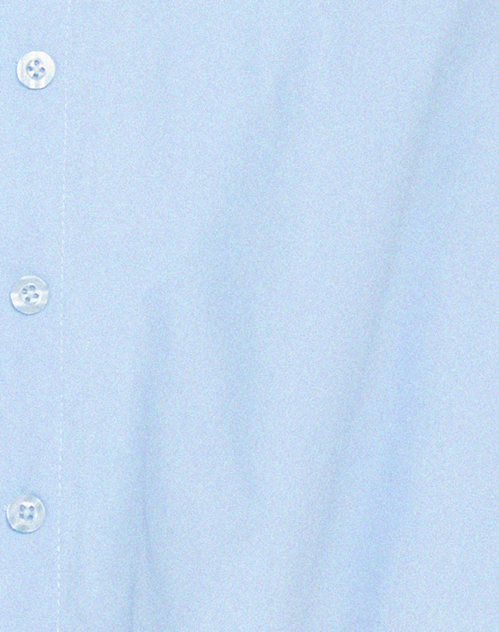 Mavis Button Up Shirt in Poplin Sky Blue - Image 7