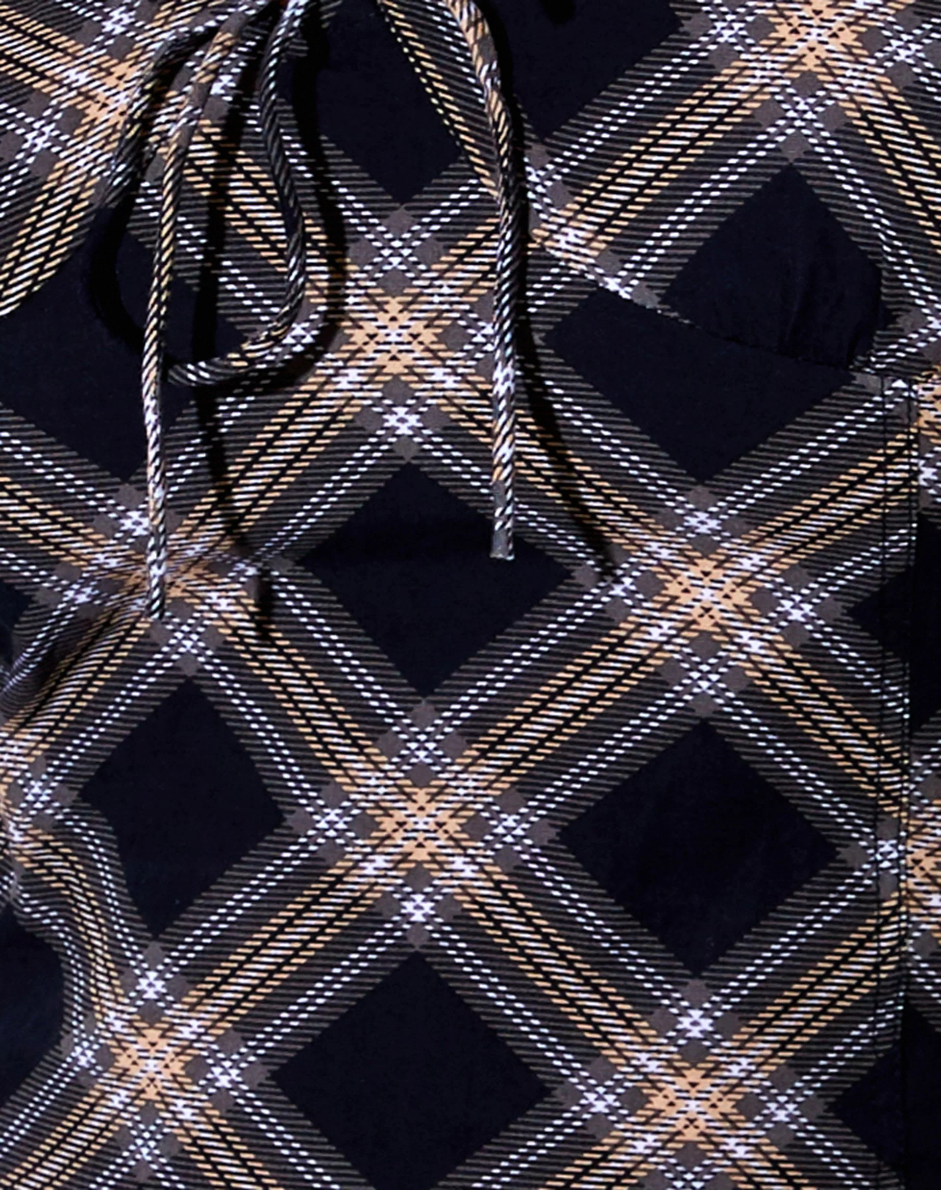 Mazu Top in 20's Check Black and Grey - Image 5