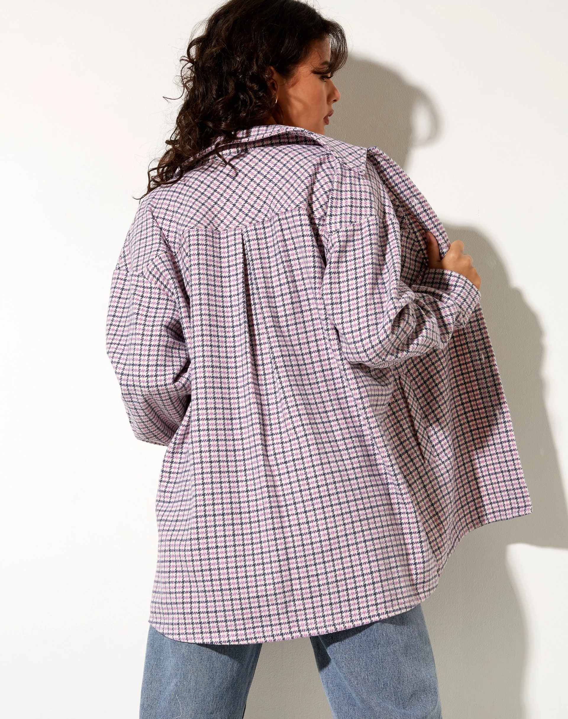 Medita Shirt in Purple Pink and Black - Image 2