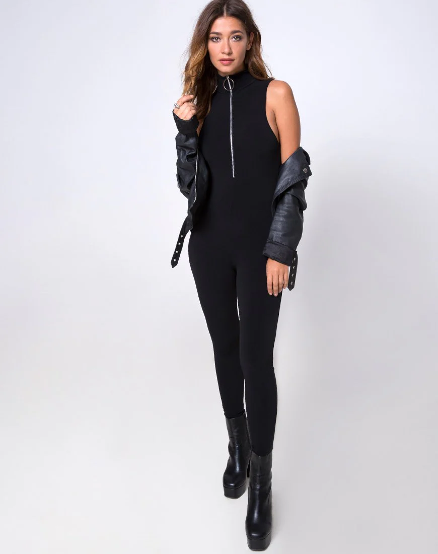 Meron Unitard in Black - Image 3