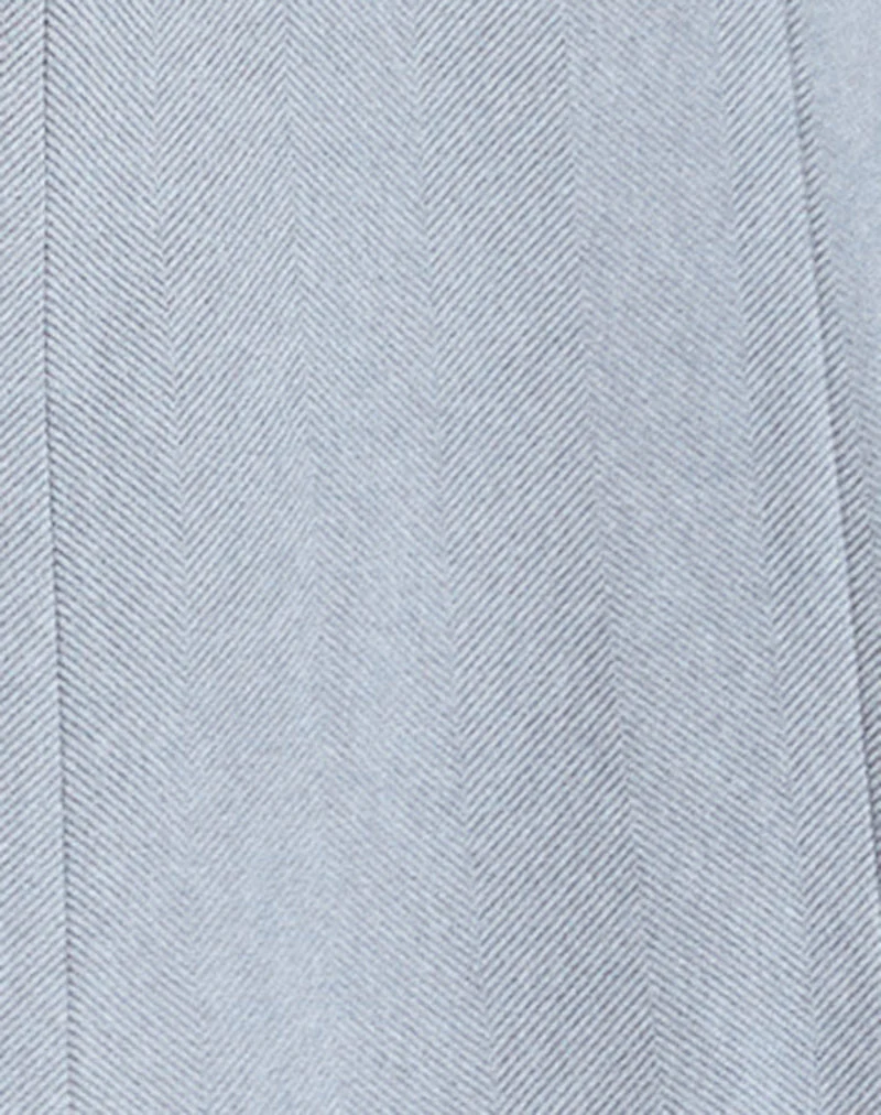 Messeir Faux Wool Blazer in Grey - Image 6