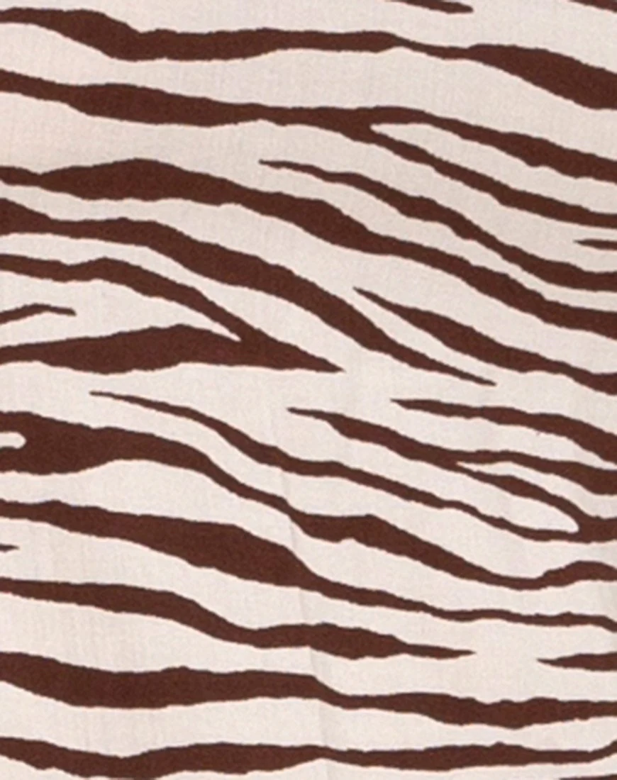 Mirzani Dress in Easy Tiger Cocoa - Image 5