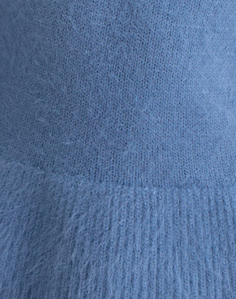 Mizuki Top in Knit Dusty Blue - Image 6