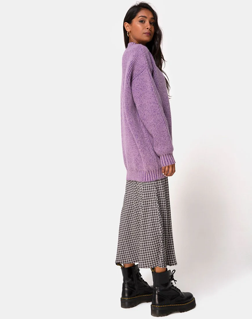 Mody Jumper Knitted in Light Purple - Image 5