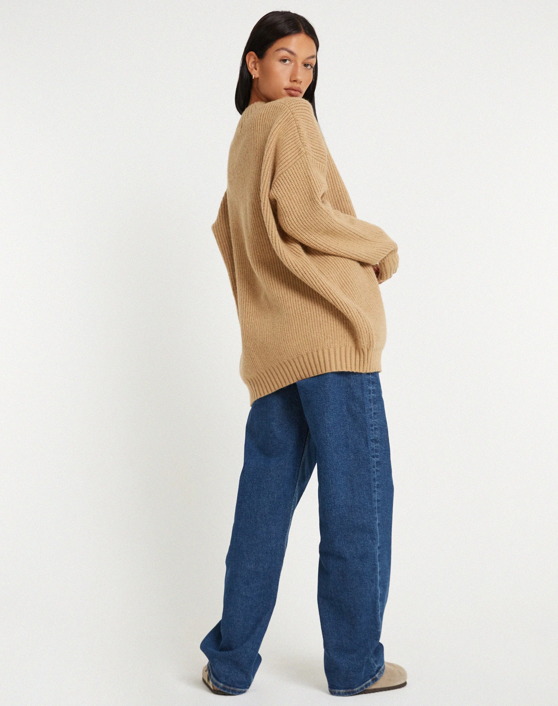 Mody Jumper in Tan Rib - Image 5